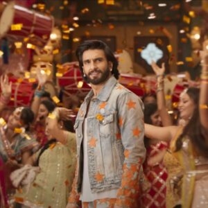 Ranveer Singh Blue Denim Chemist Orange Star Trucker Jacket A Unique Fashion  Statement - Celebrity Style